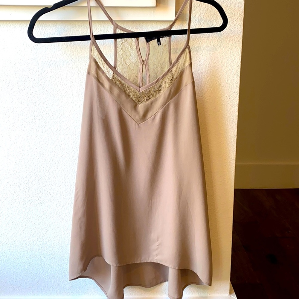 Ro & De Beige Lace Cami
